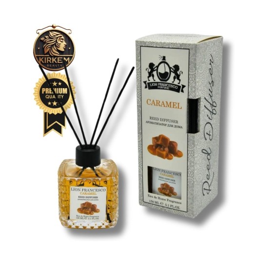 Caramel Eau de Home Fragrance 150 ml Bambu Çubuklu Oda Kokusu