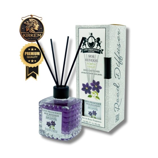 Purple Violet Eau de Home Fragrance 150 ml Bambu Çubuklu Oda Kokusu