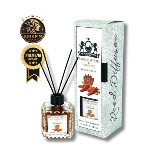 Sandalwood & Tobacco Eau de Home Fragrance 150 ml Bambu Çubuklu Oda Kokusu