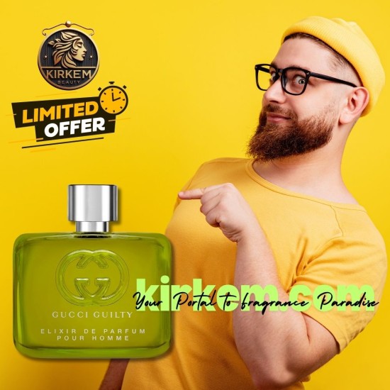 Gucci Guilty Elixir de Parfum Pour Homme Edp 60 ml Erkek Parfüm
